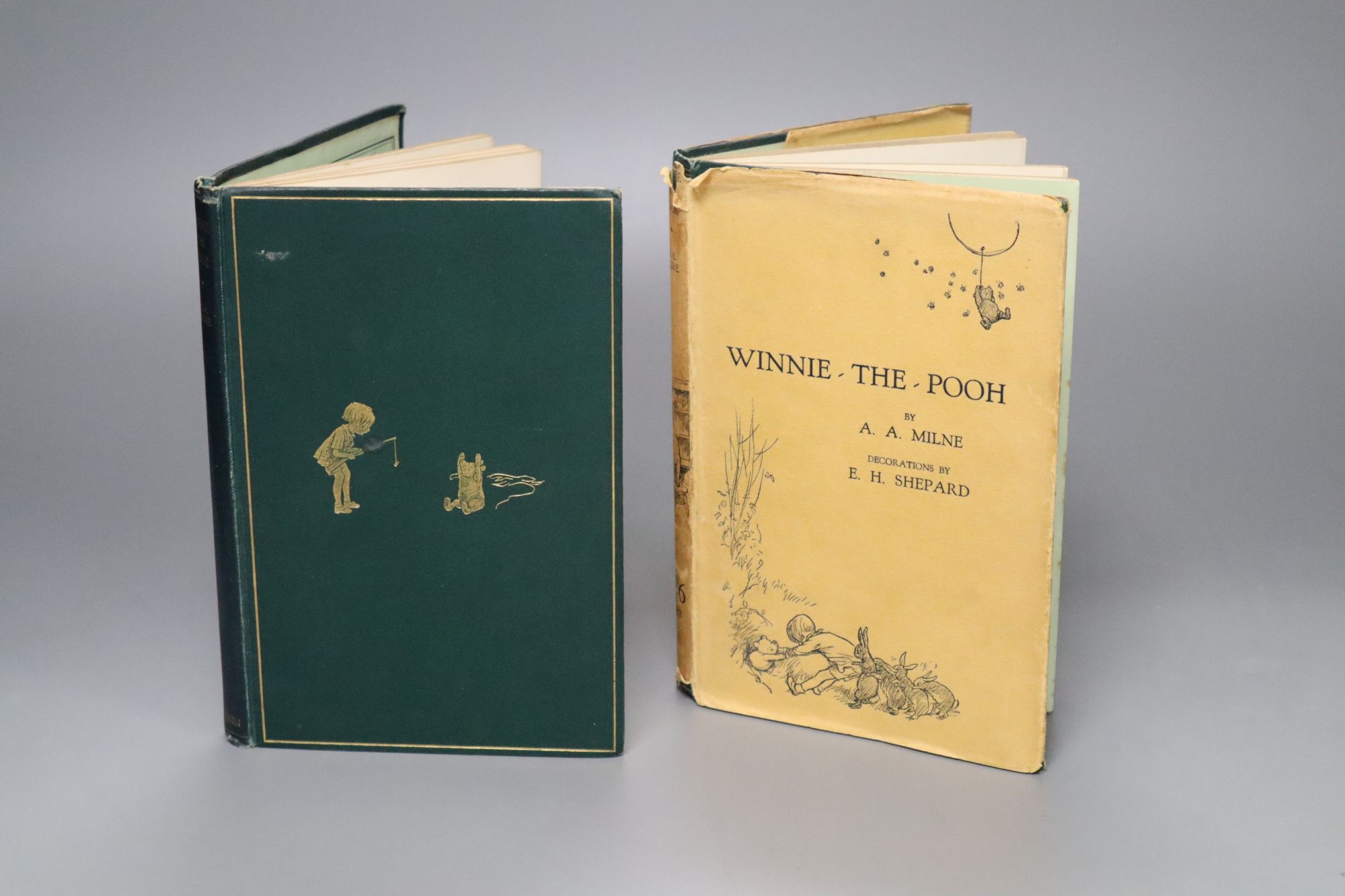 Two Winnie The Pooh books illustrated by E.H. Shepherd